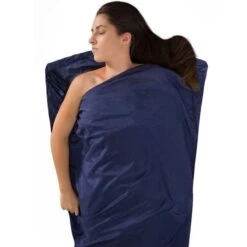 SEA TO SUMMIT DRAP DE SAC SOIE COTON MUMMY TAPERED NAVY BLUE 23 -Sea to Summit 9 61741 drap de sac soie coton mummy tapered navy blue dsepet nvbl 02